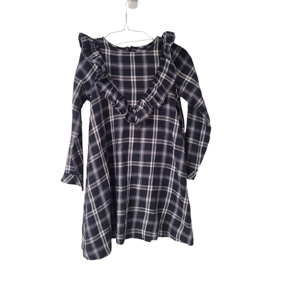 Tartine et Chocolat Girls Size 8A Plaid Cotten Dress
